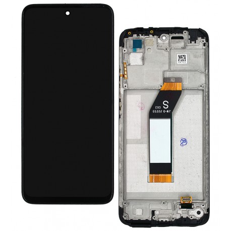 Дисплей для Xiaomi Redmi 10 (2022), чорний, з рамкою, оригінал (PRC)