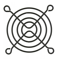 Решітка для вентилятора 60 x 60 mm, металева, чорна