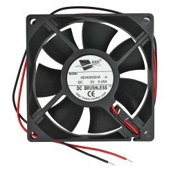 Вентилятор 80 х 80 х 25мм 5V HDH0805HA (2 провода) 0.45A 58.2 м3/ч 3000 об/мин 35.5 dBA подшипник скольжения Вентилятор 80 х 80 х 25мм 5V HDH0805HA (2 провода) 0.45A 58.2 м3/ч 3000 об/мин 35.5 dBA подшипник скольжения