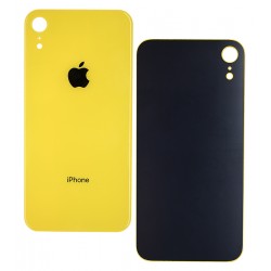 Задня панель корпусу iPhone XR, жовта, зі зняттям рамки камери, small hole Задня панель корпусу iPhone XR, жовта, зі зняттям рамки камери, small hole