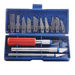 Набор скальпелей Aida A-313 (нож d=7mm с лезвиями 6 шт, нож d=10mm с лезвиями 4 шт, нож d=10mm с усиленной рукояткой)