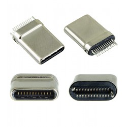 Штекер USB Type-C 24pin пряма C-23 Штекер USB Type-C 24pin пряма C-23