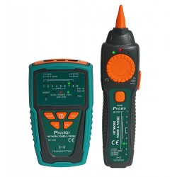 Тестер-трасошукач Pro'sKit MT-7028, з вимірюванням довжини кабелю Тестер-трасошукач Pro'sKit MT-7028, з вимірюванням довжини кабелю