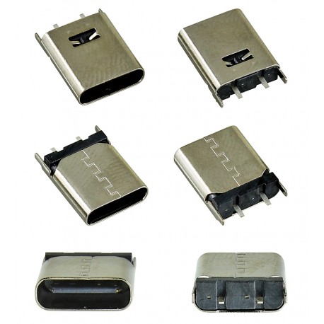 Гніздо USB Type-C 2pin H=10mm пряме C-17