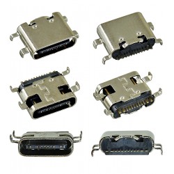 Гніздо USB Type-C 16pin t=0.8mm кутове C-08 Гніздо USB Type-C 16pin t=0.8mm кутове C-08