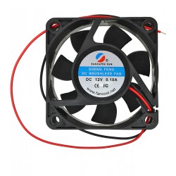 Вентилятор 60 х 60 х 25мм 12V SF6025B2L12 (2 провода) 0.06A 25.2 м3/ч 3000 об/мин 30.7 dBA подшипник шариковый
