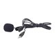 Мікрофон Gembird MIC-C-01 з кліпсою, 3.5 мм аудіо роз'єм, чорний колір