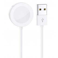 Бездротова зарядка Borofone BQ13 (iWatch 1-8, SE/SE2/Ultra), біла Бездротова зарядка Borofone BQ13 (iWatch 1-8, SE/SE2/Ultra), біла