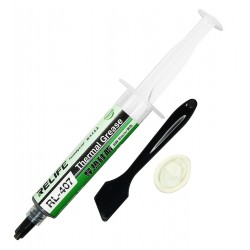 Термопаста силиконовая Relife RL-407, чёрная, 6w/m-k 20 гр, шприц