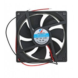 Вентилятор 92 х 92 х 25мм 12V SF9225SH12 (2 дроти) 0.15A 71.2 м3/год 3000 об/хв 36.5 dBA підшипник ковзання