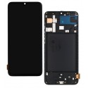 Дисплей для Samsung A705 Galaxy A70, A705F/DS Galaxy A70, чорний, з рамкою, High quality, original LCD size, (OLED)