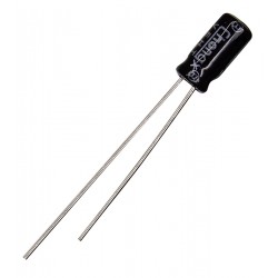 Конденсатор електролітичний 47 uF 16 V, 105°C, d4 h7 (CHONG) Конденсатор електролітичний 47 uF 16 V, 105°C, d4 h7 (CHONG)