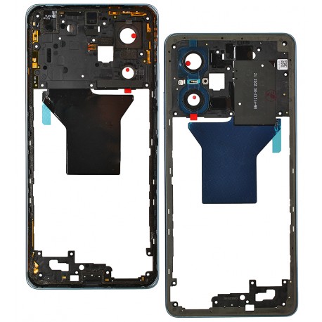 Середня частина корпусу Xiaomi Poco X5 Pro, синя