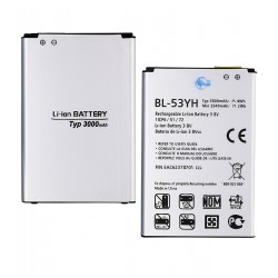 Акумулятор BL-53YH для LG G3 D855, D690, Li-ion, 3,8 В, 3000 мАг, без логотипу Акумулятор BL-53YH для LG G3 D855, D690, Li-ion, 3,8 В, 3000 мАг, без логотипу