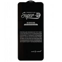 Защитное стекло для Realme C21Y, Realme C25Y, 2.5D, MTB Super, Full Glue, черное