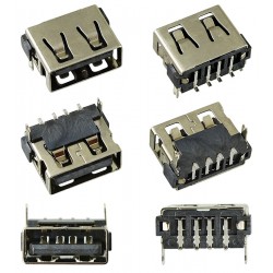 Гніздо USB-AF short body 10mm H=6.3mm USB-41 Гніздо USB-AF short body 10mm H=6.3mm USB-41