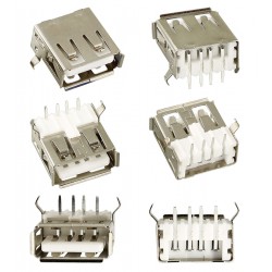 Гніздо USB тип A кутове на плату USB-01