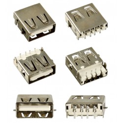 Гніздо USB-AF на плату USB-08 Гніздо USB-AF на плату USB-08