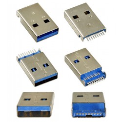 Штекер USB-30-01-MS на плату SMD Штекер USB-30-01-MS на плату SMD