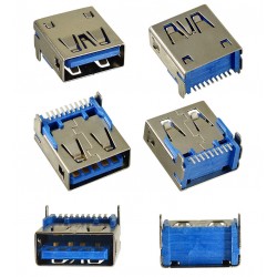 Гніздо USB 3.0-AF-90 на плату кутове USB-98 Гніздо USB 3.0-AF-90 на плату кутове USB-98