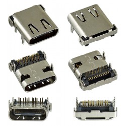 Гнездо USB Type-C 24pin угловое C-05 Гнездо USB Type-C 24pin угловое C-05