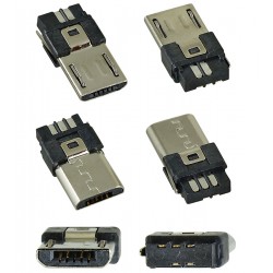 Штекер micro-USB, 5 pin Штекер micro-USB, 5 pin