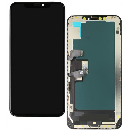 Дисплей для Apple iPhone XS Max, черный, с рамкой, China quality, (TFT), YOUDA