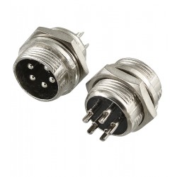 Цилиндрический разъем GX16 16M-5B, 5 pin, 7A 125V Цилиндрический разъем GX16 16M-5B, 5 pin, 7A 125V