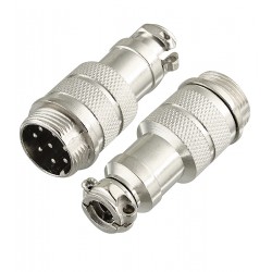 Цилиндрический разъем GX16 16M-8, 8 pin, 7A 125V Цилиндрический разъем GX16 16M-8, 8 pin, 7A 125V