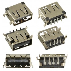 Гніздо USB-AF short body 11mm H=1.1mm USB-92 Гніздо USB-AF short body 11mm H=1.1mm USB-92