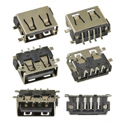 Гнездо USB-AF short body 10mm H=6.3mm USB-67 Гнездо USB-AF short body 10mm H=6.3mm USB-67