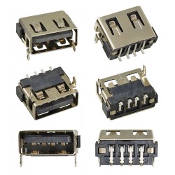 Гнездо USB-AF short body 10mm H=6.8mm USB-39 Гнездо USB-AF short body 10mm H=6.8mm USB-39