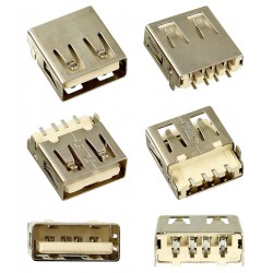 Гнездо USB-AF на плату USB-102 Гнездо USB-AF на плату USB-102