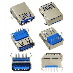 Гнездо USB-30-01-FD-90 на плату кутоове DIP Гнездо USB-30-01-FD-90 на плату кутоове DIP