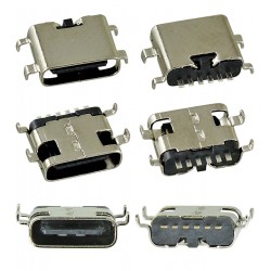 Гнездо USB Type-C 6pin t=0.8mm угловое C-20 Гнездо USB Type-C 6pin t=0.8mm угловое C-20