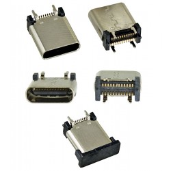 Гнездо USB Type-C 24pin H=10.5mm прямое C-13 Гнездо USB Type-C 24pin H=10.5mm прямое C-13