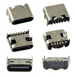 Гніздо USB Type-C 6pin кутове C-04 Гніздо USB Type-C 6pin кутове C-04