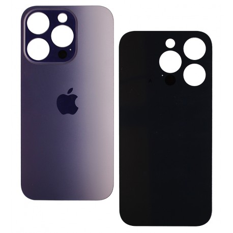 Задняя панель корпуса для iPhone 14 Pro, фиолетовый, без снятия рамки камеры, big hole