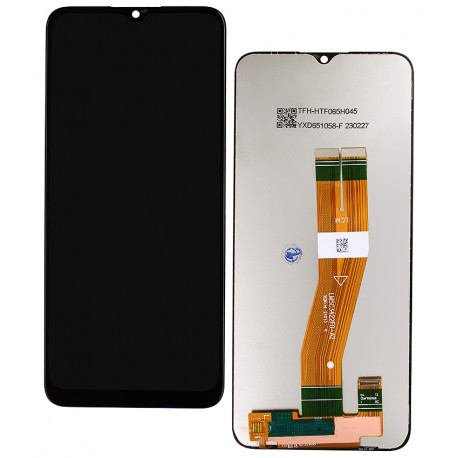 Дисплей для Samsung A025F/DS Galaxy A02s, M025 Galaxy M02s, чорний, Best copy, без рамки, China quality, з жовтим шлейфом, (160,5x72 mm)